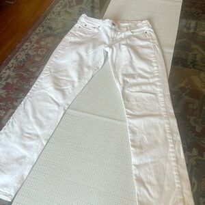 J. Crew  white jeans used , size 28R , pre loved
